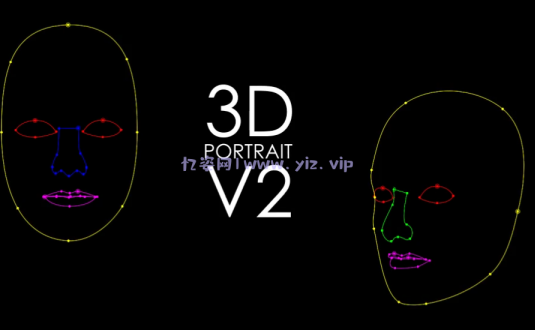 硬核AE模板-3D肖像画特效